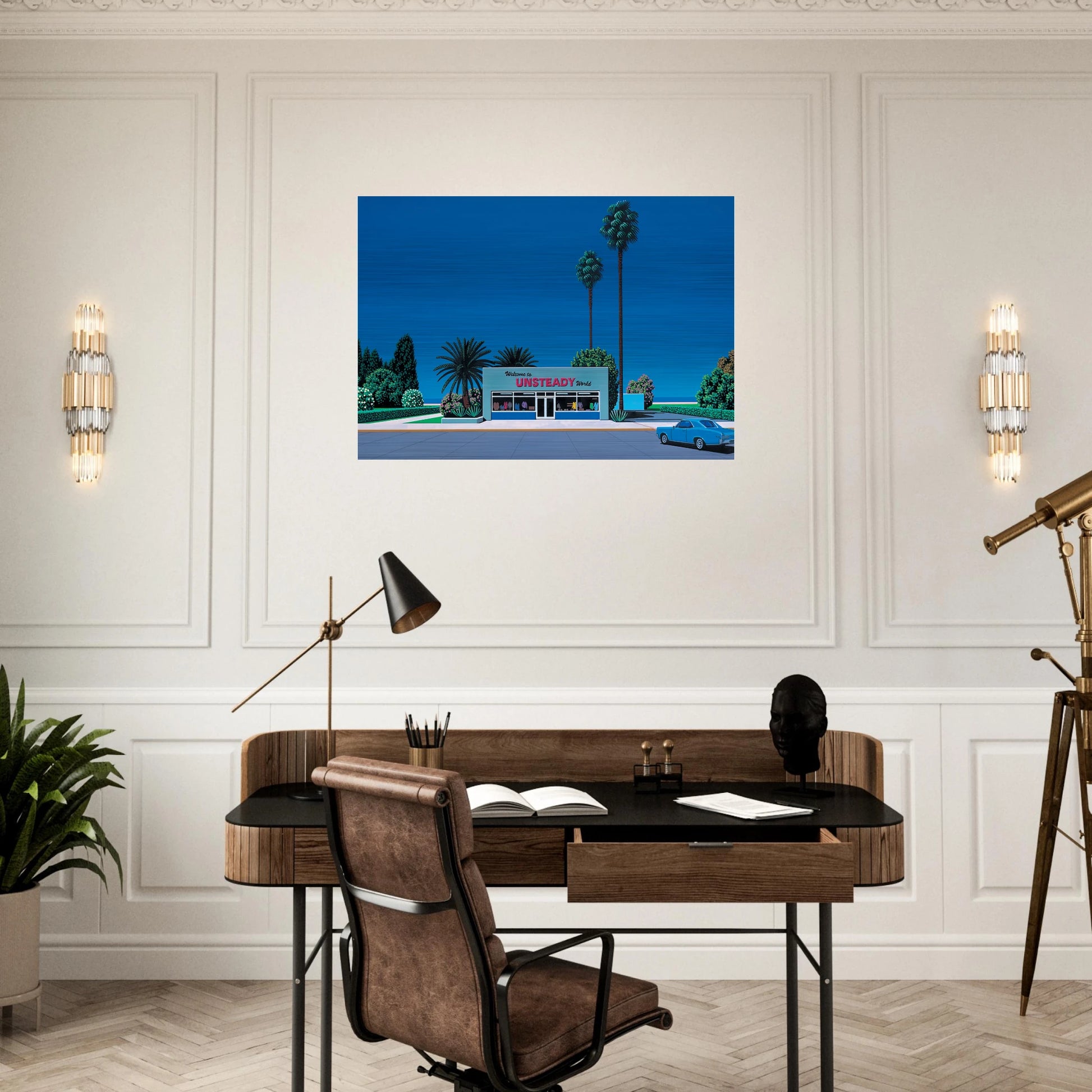 Unsteady World - Hiroshi Nagai Brushed Aluminum Print - 70x100 cm / 28x40 inches | Hiroshi Nagai Aluminum Print | Hiroshi Nagai Prints