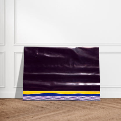 YELLOW LANDSCAPE 1965 - Roy Lichtenstein Brushed Aluminum Print - 70x100 cm / 28x40 inches | Roy Lichtenstein Aluminum Print | Roy Lichtenstein Prints