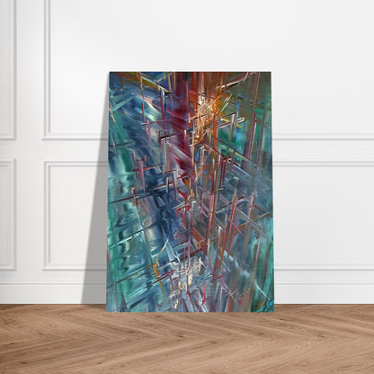 Calculating Space - Konrad Zuse Brushed Aluminum Print - 70x100 cm / 28x40 inches | Konrad Zuse Aluminum Print | Konrad Zuse Prints