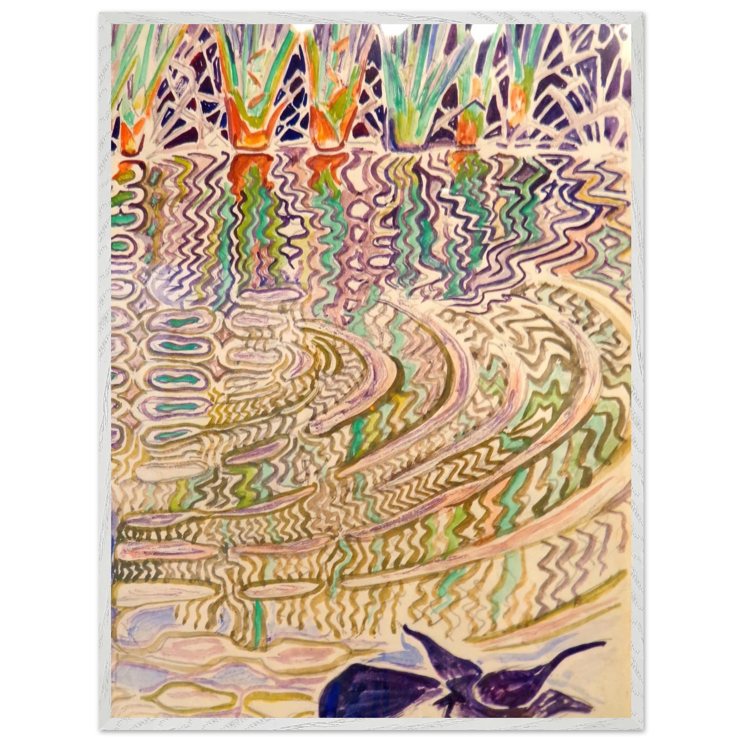 Walter Inglis Anderson - Walter Anderson Wall art - 30x45 cm / 12x18 inches - Premium Wooden Framed Poster With Fine Art Paper-canvas - White frame