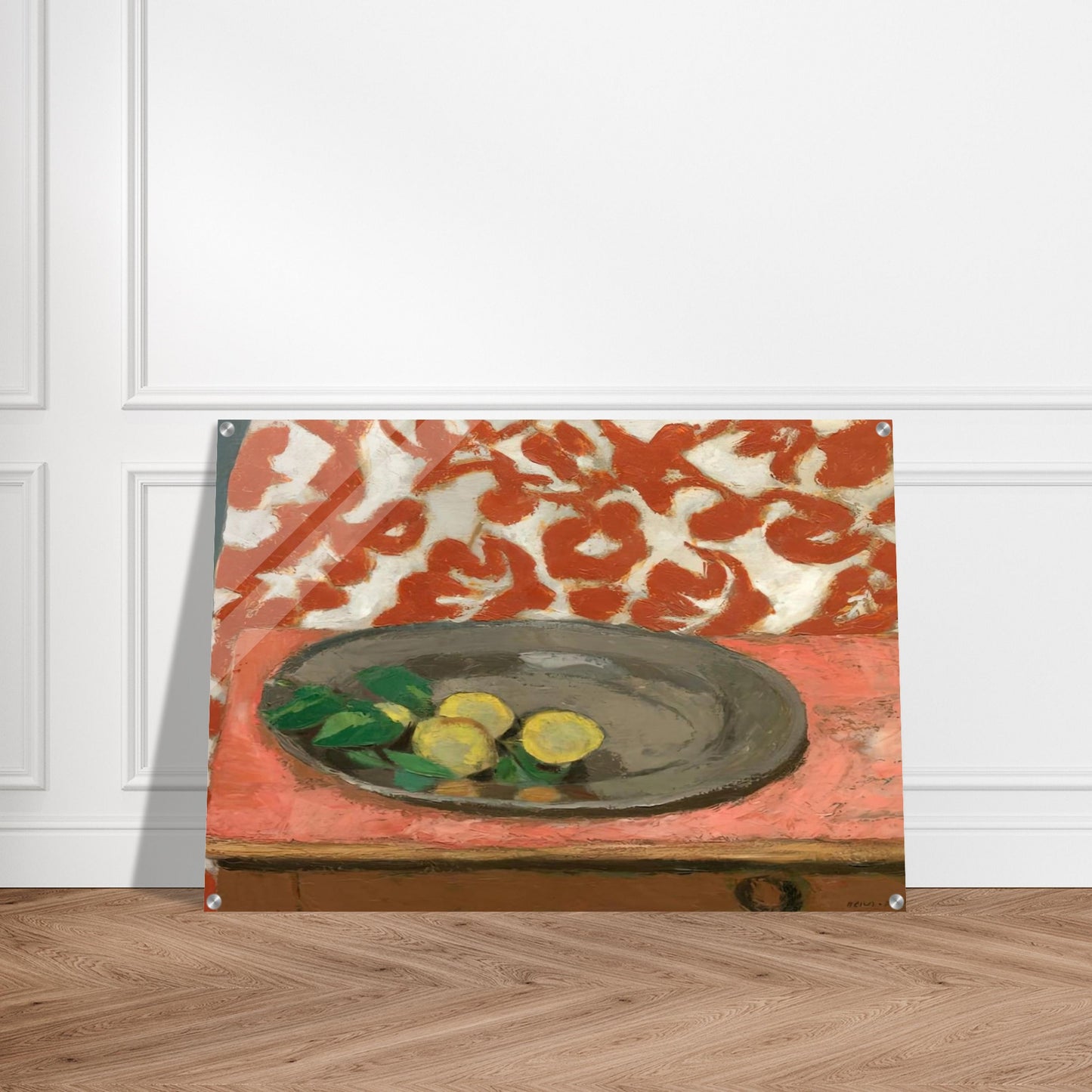 LEMONS ON A PEWTER PLATE 1929 - Henri Matisse Acrylic Print - 70x100 cm / 28x40″ inches