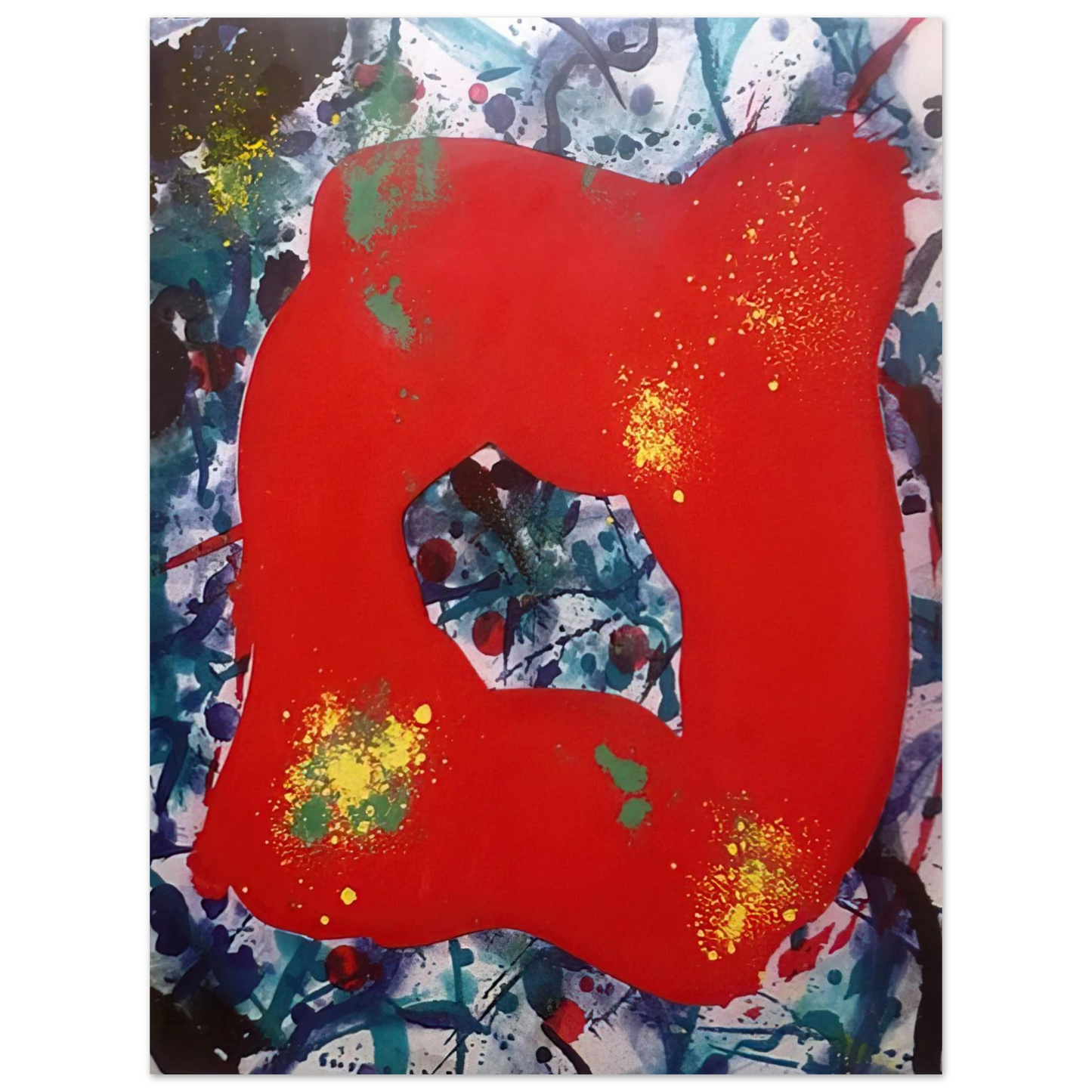 Sam Francis - Untitled  SFE 071   75x100 cm / 30x40inches Fine Art Poster