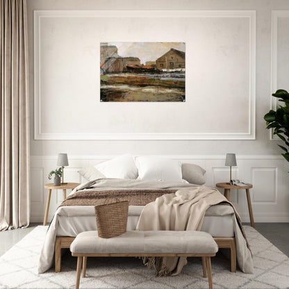 Schinkelbuurtje Sun - Piet Mondrian Acrylic Print - 70x100 cm / 28x40″ inches | Piet Mondrian Wall Art | Piet Mondrian Prints