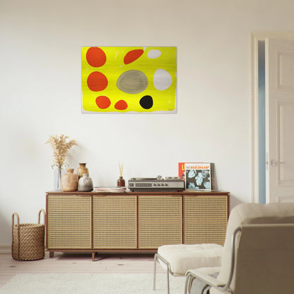 GREY OVAL 1975 - Alexander Calder Brushed Aluminum Print - 70x100 cm / 28x40 inches | Alexander Calder Aluminum Print | Alexander Calder Prints