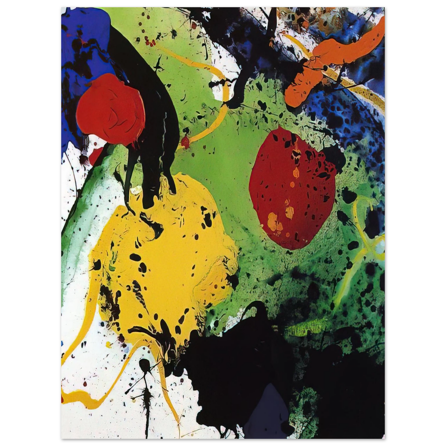 Sam Francis - Untitled  SFP-89-57   75x100 cm / 30x40inches Fine Art Poster