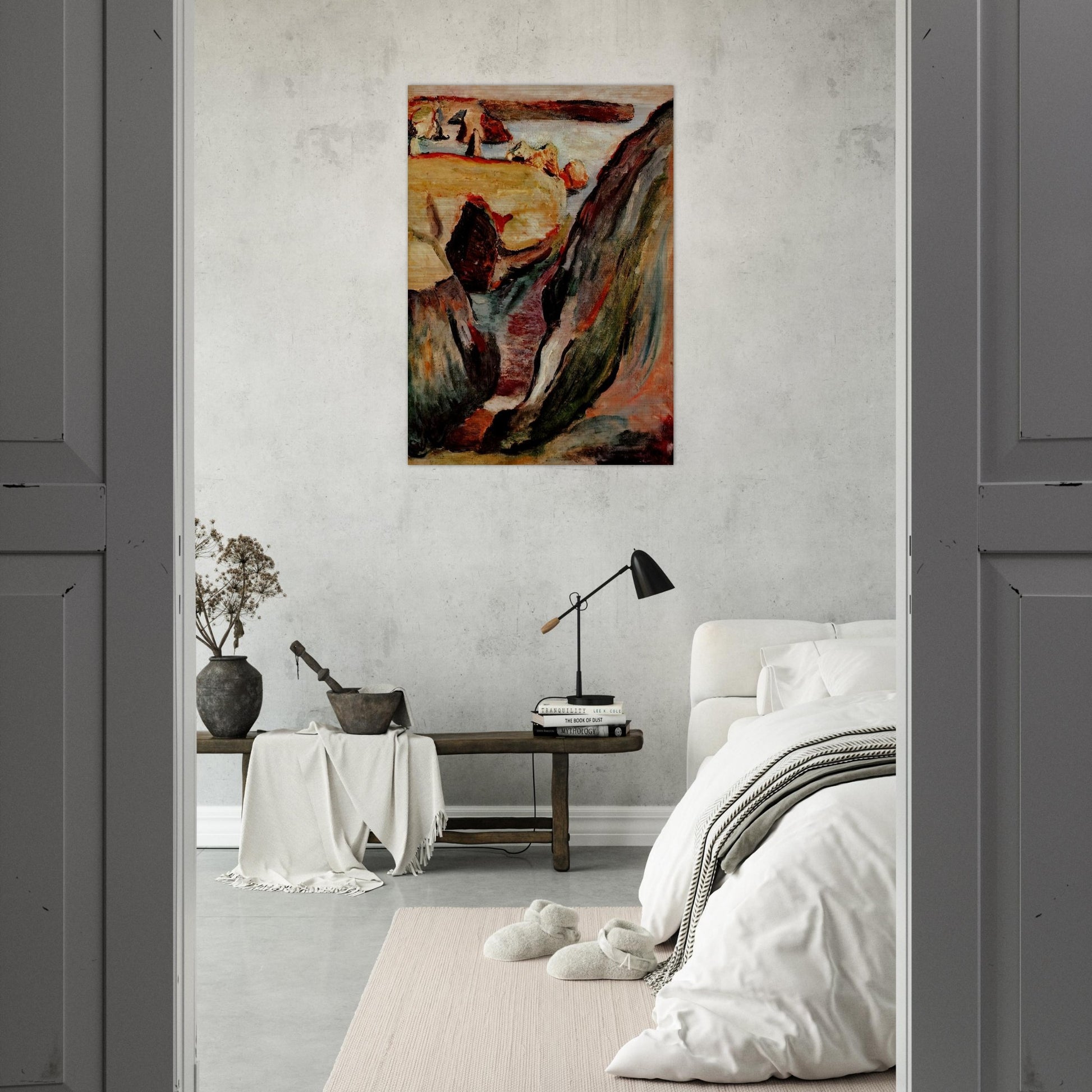 ROCHERS A BELLE ILE 1896 - Henri Matisse Brushed Aluminum Print - 70x100 cm / 28x40 inches | Henri Matisse Aluminum Print | Henri Matisse Prints