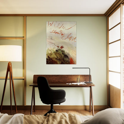 Wilder Shores of Love - Cy Twombly Brushed Aluminum Print - 70x100 cm / 28x40 inches | Cy Twombly Aluminum Print | Cy Twombly Prints