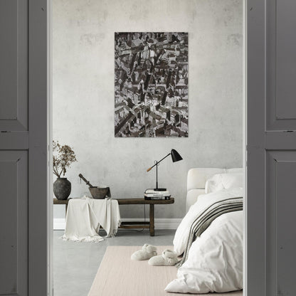 TOWNSCAPE D 1968 - Gerhard Richter Brushed Aluminum Print - 70x100 cm / 28x40 inches | Gerhard Richter Aluminum Print | Gerhard Richter Prints