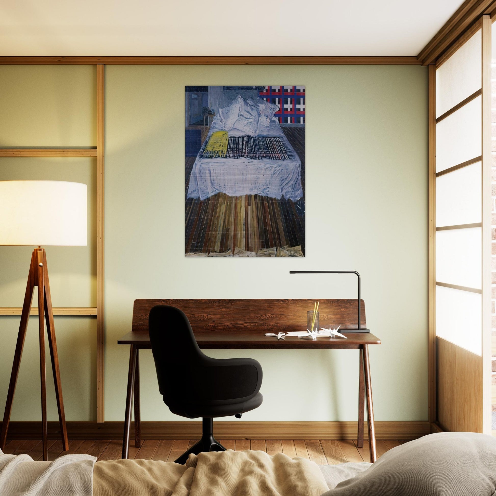 Ten P.M. - 1992 - Jennifer Bartlett Brushed Aluminum Print - 70x100 cm / 28x40 inches | Jennifer Bartlett Aluminum Print | Jennifer Bartlett Prints