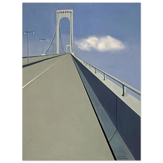 Ralston Crawford - Whitestone Bridge - 1940  75x100 cm / 30x40inches Fine Art Poster