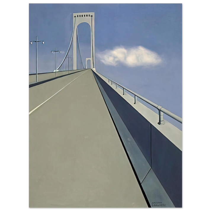 Ralston Crawford - Whitestone Bridge - 1940  75x100 cm / 30x40inches Fine Art Poster