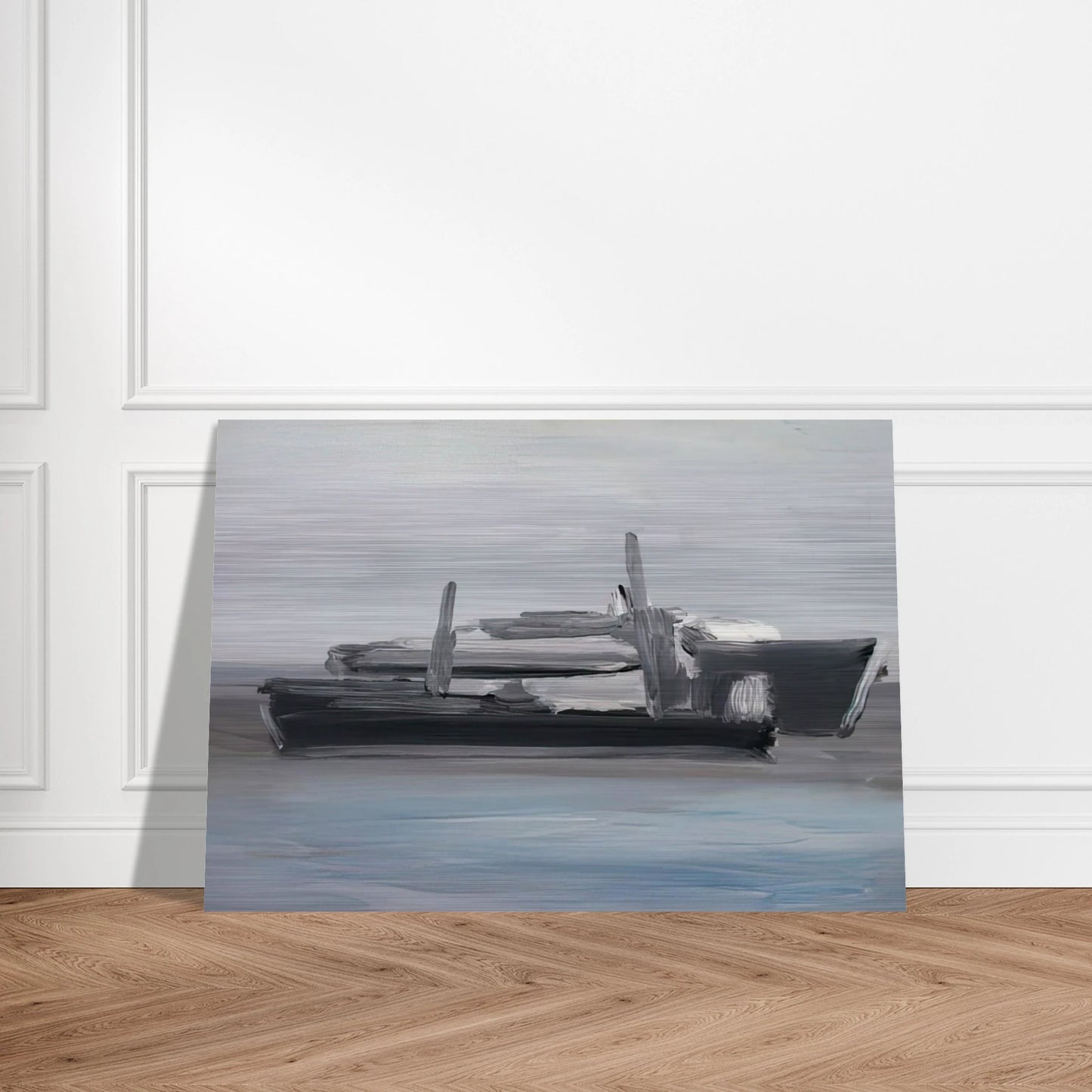 Marine - Lyrical Abstraction - Nicolas de Stael Brushed Aluminum Print - 70x100 cm / 28x40 inches | Nicolas de Stael Aluminum Print | Nicolas de Stael Prints