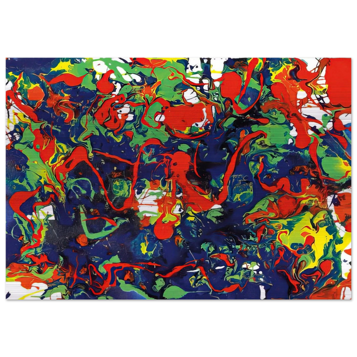 Untitled  SFP94-57  SFF 1731  - Sam Francis Brushed Aluminum Print - 70x100 cm / 28x40 inches | Sam Francis Aluminum Print | Sam Francis Prints
