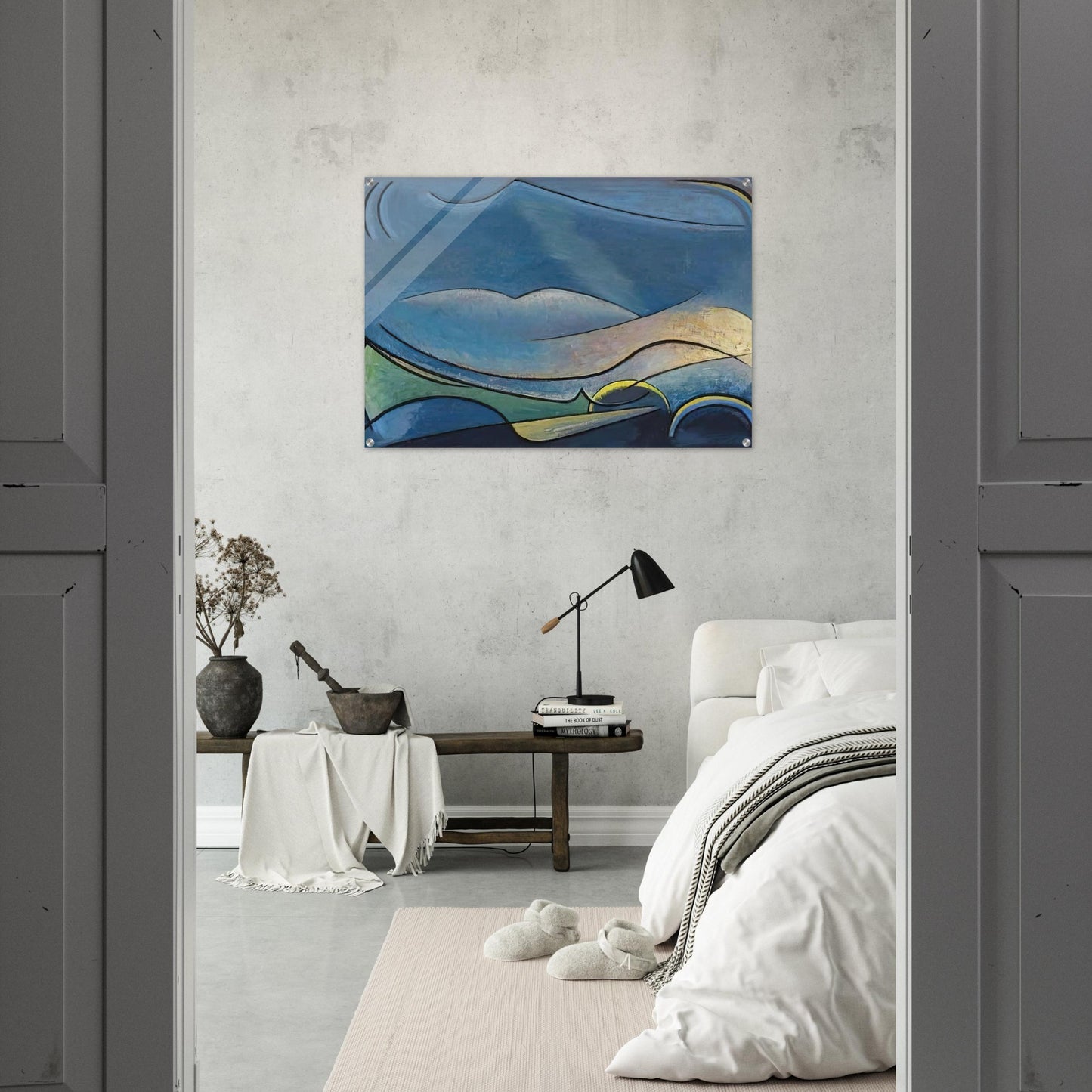 The Spirit of Remote Hills - 1958 - Lawren Harris Acrylic Print - 70x100 cm / 28x40″ inches