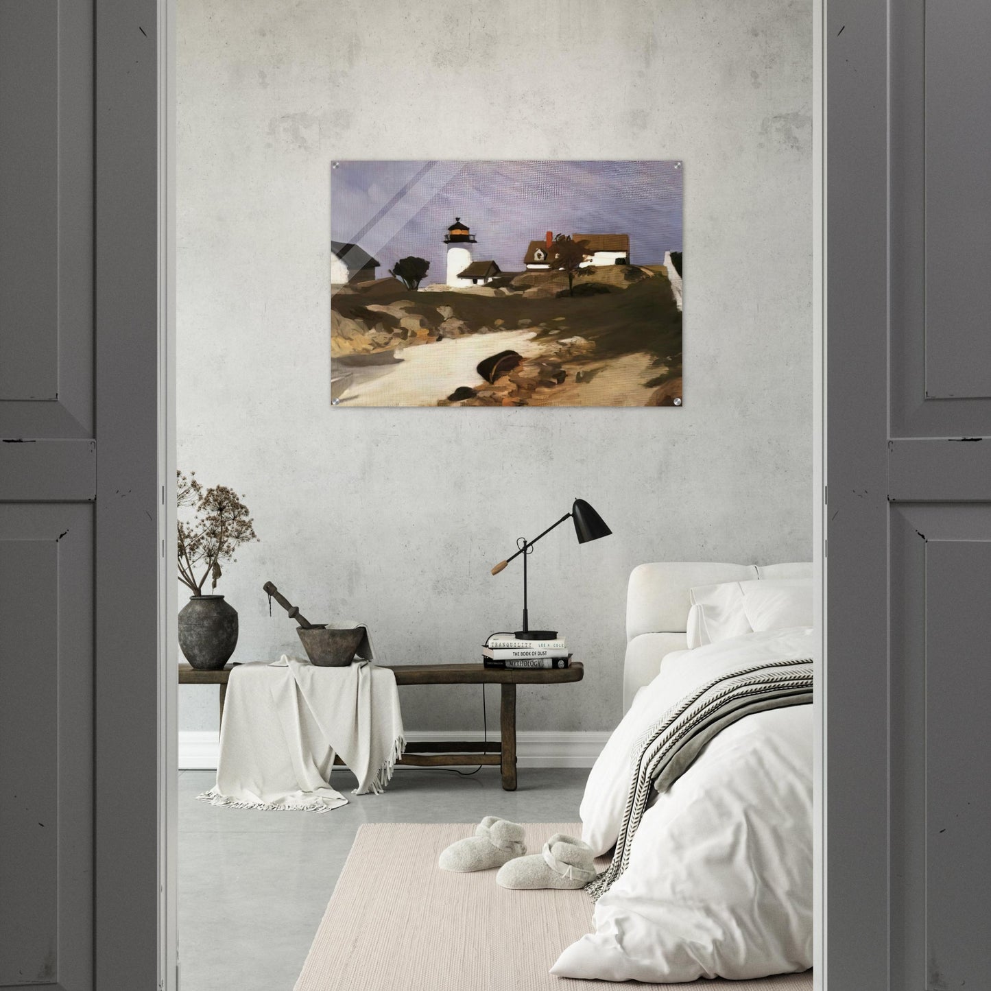 Squam Light - Edward Hopper Acrylic Print - 70x100 cm / 28x40″ inches | Edward Hopper Wall Art | Edward Hopper Prints
