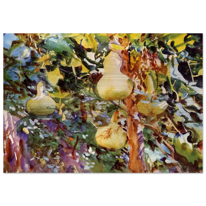 Gourds - John Singer Sargent Brushed Aluminum Print - 70x100 cm / 28x40 inches | John Singer Sargent Aluminum Print | John Singer Sargent Prints