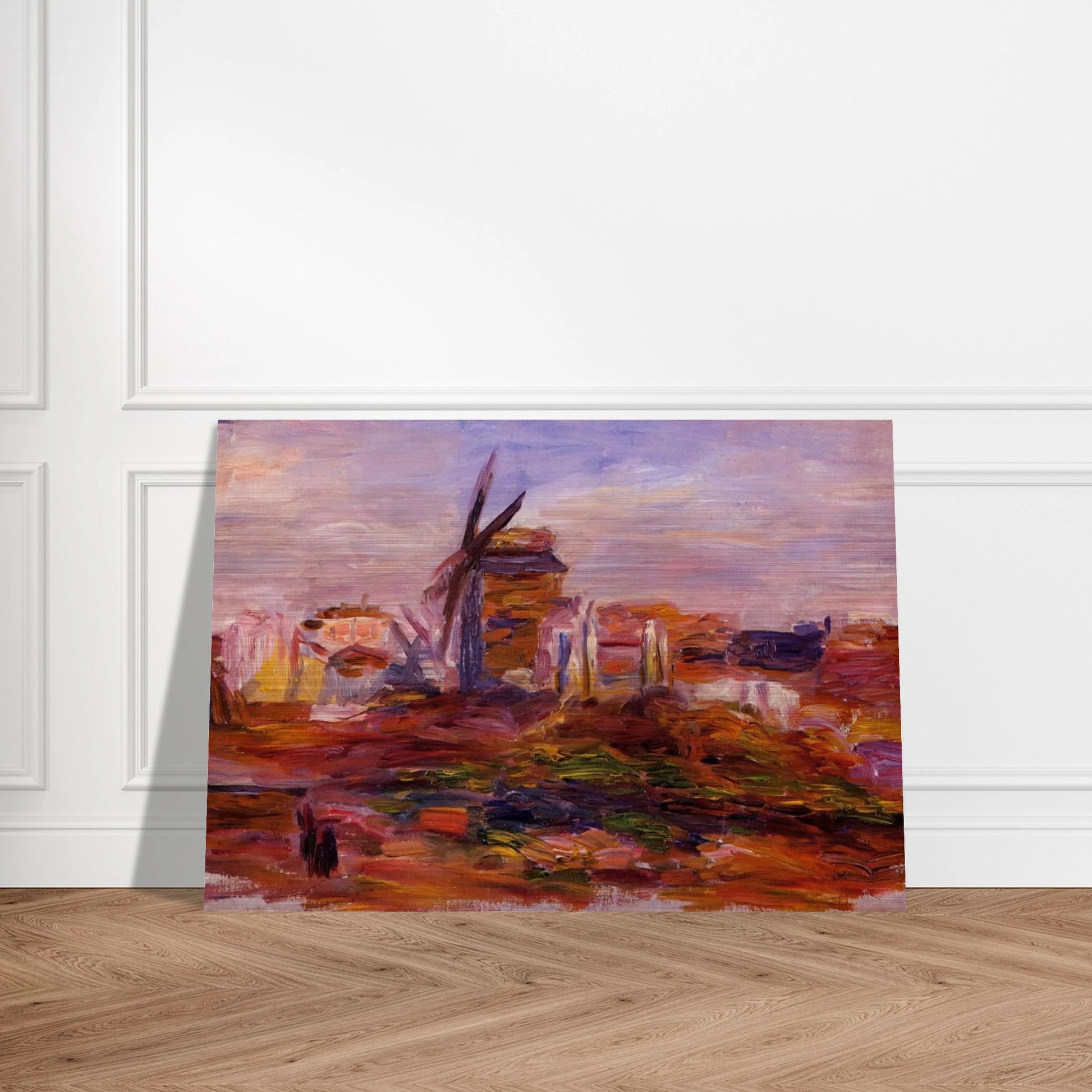 Windmill - Pierre-Auguste Renoir Brushed Aluminum Print - 70x100 cm / 28x40 inches | Pierre-Auguste Renoir Aluminum Print | Pierre-Auguste Renoir Prints