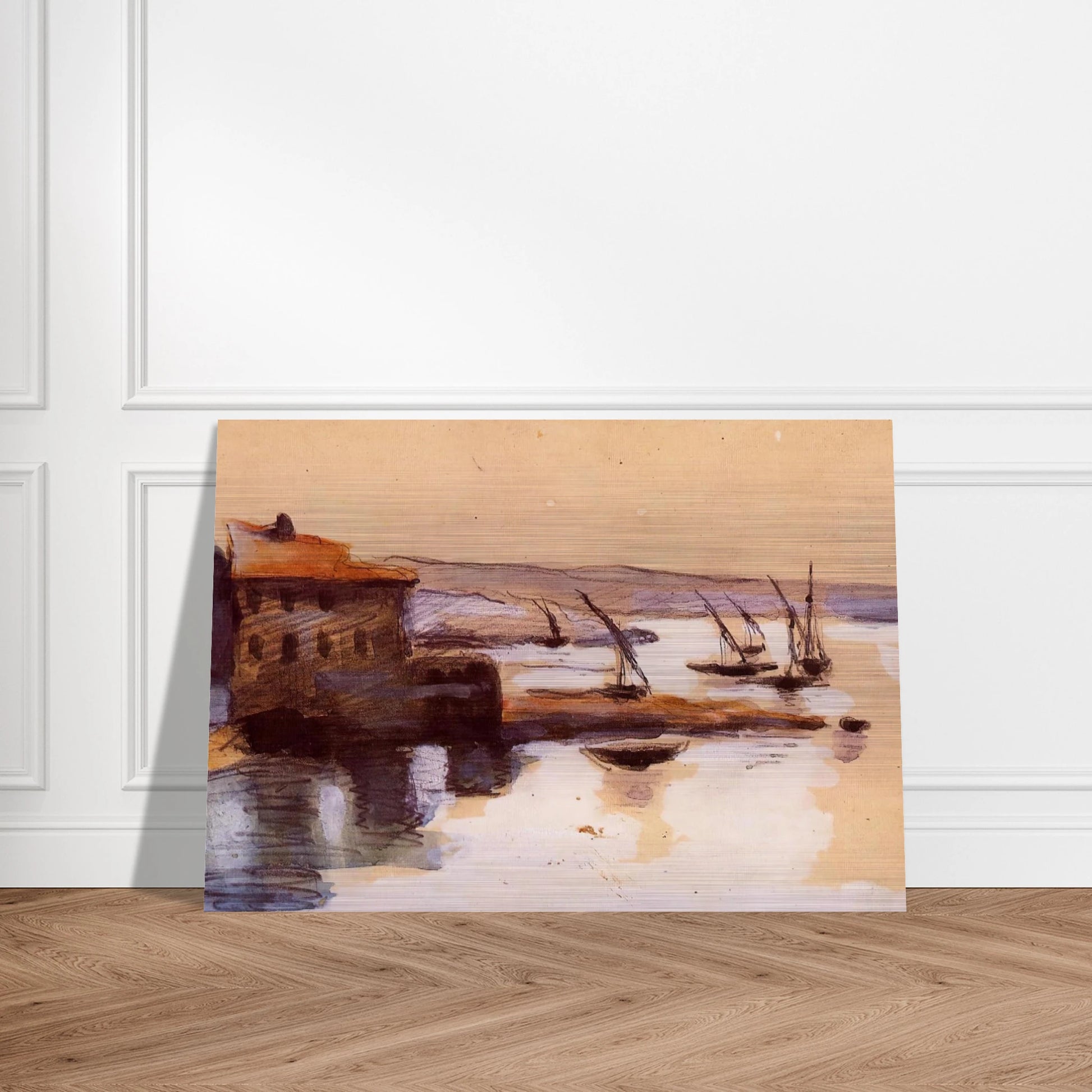 Seascape - Paul Cézanne Brushed Aluminum Print - 70x100 cm / 28x40 inches | Paul Cézanne Aluminum Print | Paul Cézanne Prints
