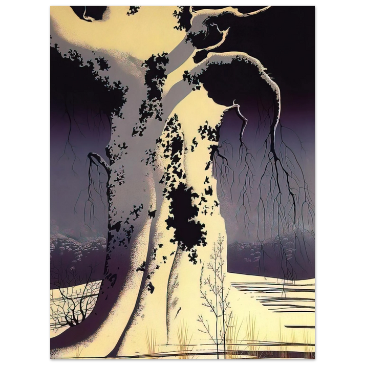 Eyvind Earle - Black Oak  75x100 cm / 30x40inches Fine Art Poster