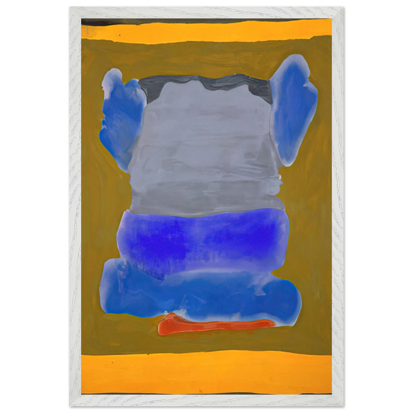 Helen Frankenthaler - Buddha s Court - 1964 Wall art - 45x60 cm / 18x24 inches - Premium Wooden Framed Poster With Fine Art Paper-canvas - Black frame