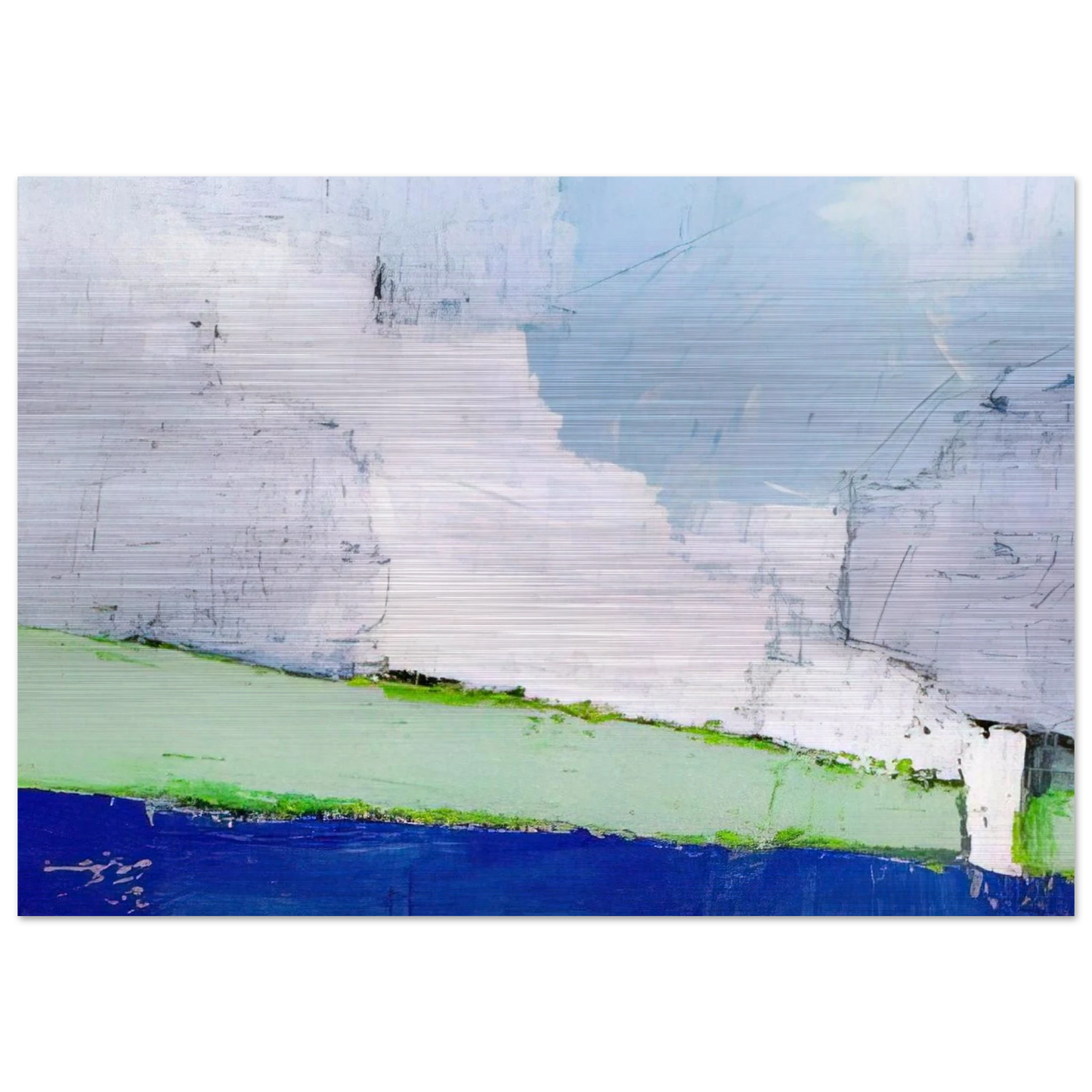 Paysage de Vaucluse No. 3 - 1953 - Nicolas de Stael Brushed Aluminum Print - 70x100 cm / 28x40 inches | Nicolas de Stael Aluminum Print | Nicolas de Stael Prints