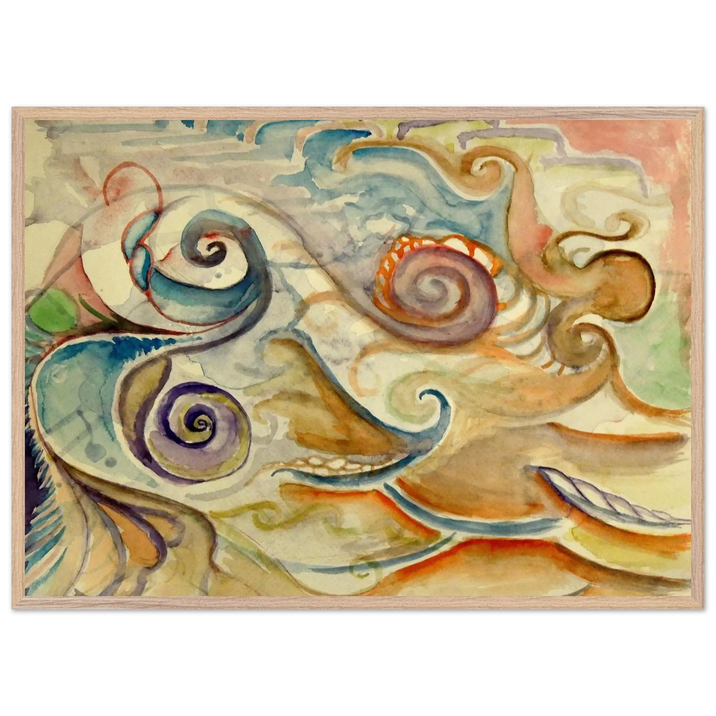 Walter Inglis Anderson - Walter Anderson Wall art - A2 (42 x 59.4  cm) - Premium Wooden Framed Poster With Fine Art Paper - White frame