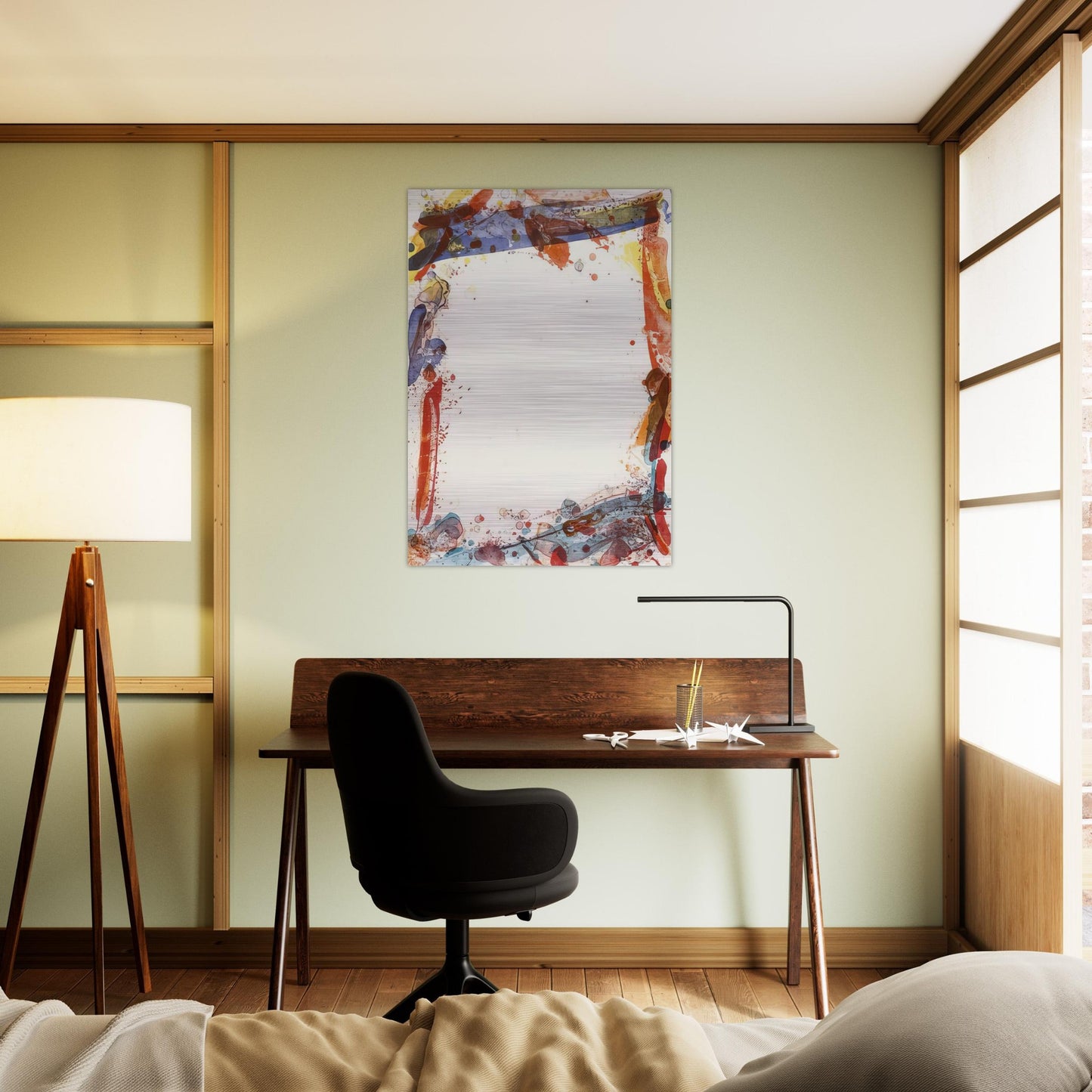 Veiled Sail - Sam Francis Brushed Aluminum Print - 70x100 cm / 28x40 inches | Sam Francis Aluminum Print | Sam Francis Prints