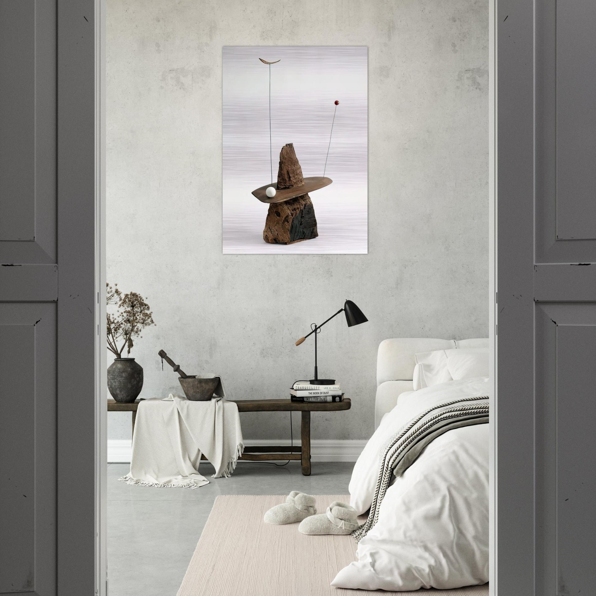 GIBRALTAR 1936 - Alexander Calder Brushed Aluminum Print - 70x100 cm / 28x40 inches | Alexander Calder Aluminum Print | Alexander Calder Prints