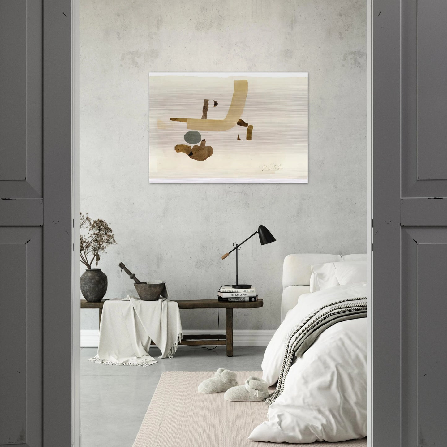 29.5.64 - 1964 - Julius Bissier Brushed Aluminum Print - 70x100 cm / 28x40 inches | Julius Bissier Aluminum Print | Julius Bissier Prints