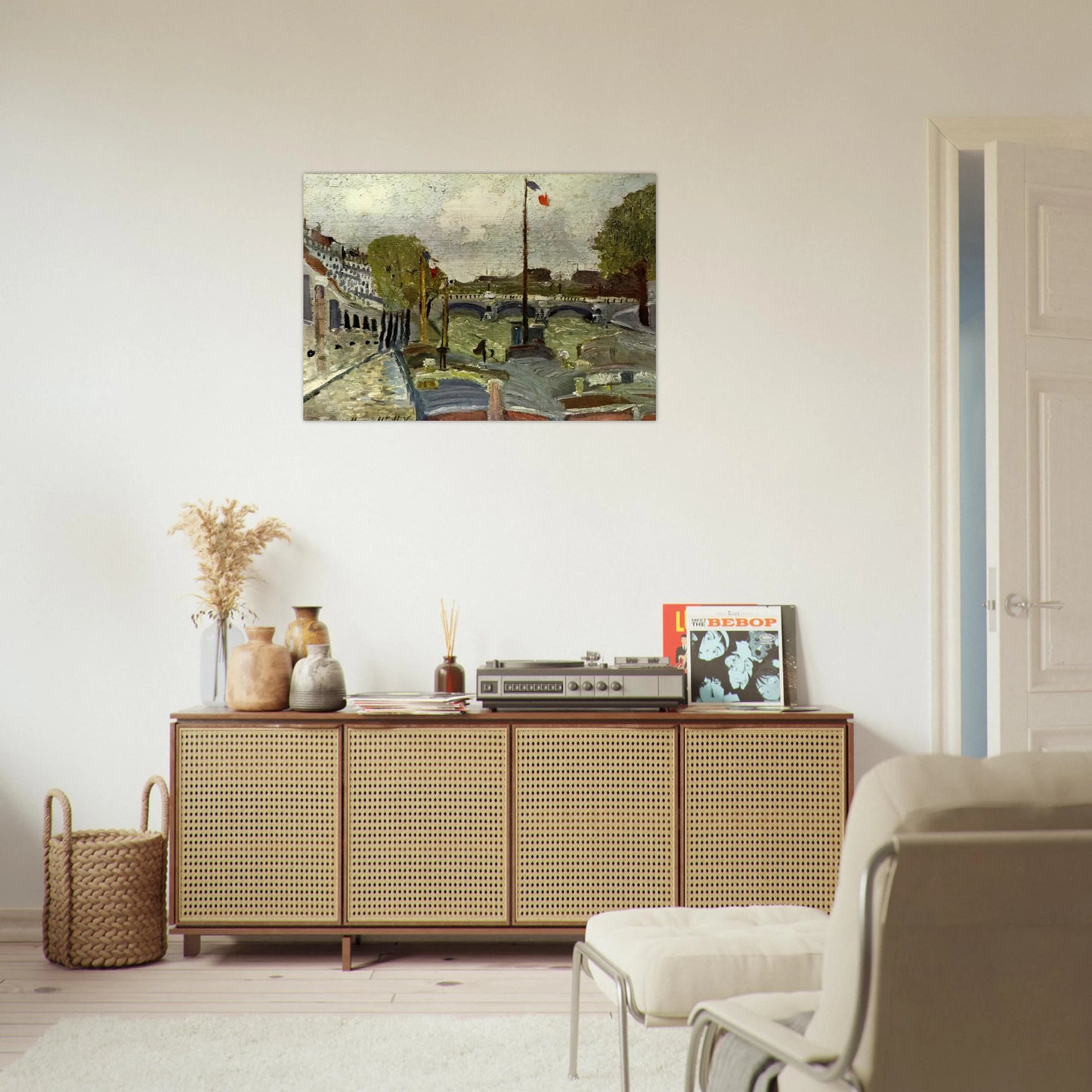 NINE - Maurice Utrillo Brushed Aluminum Print - 70x100 cm / 28x40 inches | Maurice Utrillo Aluminum Print | Maurice Utrillo Prints