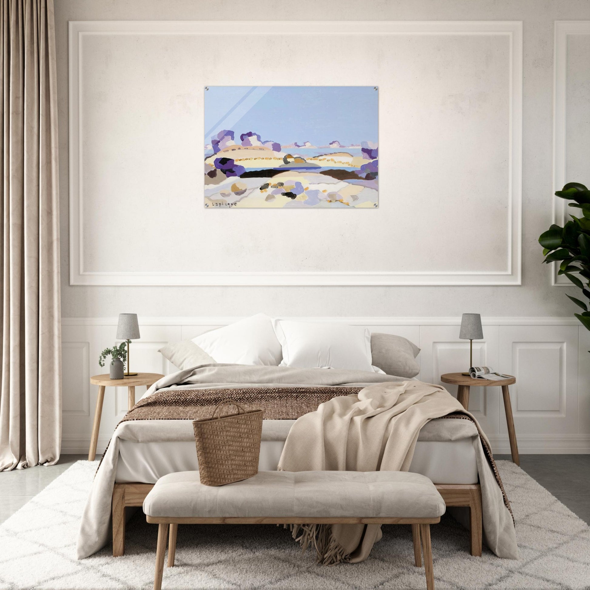 Lagune bretonne - 1959 - Charles Lapicque Acrylic Print - 70x100 cm / 28x40″ inches