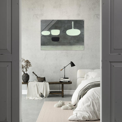 Grey Still Life - 1969 - William Scott Acrylic Print - 70x100 cm / 28x40″ inches | William Scott Wall Art | William Scott Prints