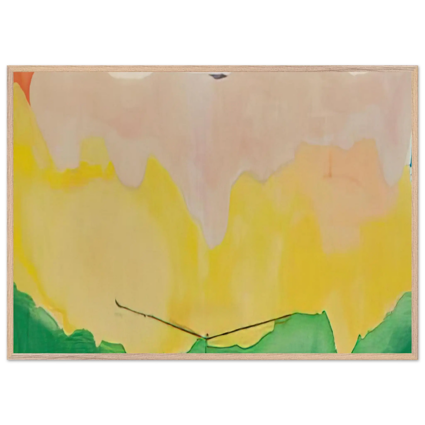 Helen Frankenthaler - Boulevard - 1973 Wall art - 30x40 cm / 12x16 Inches - Premium Wooden Framed Poster With Fine Art Paper - Black frame