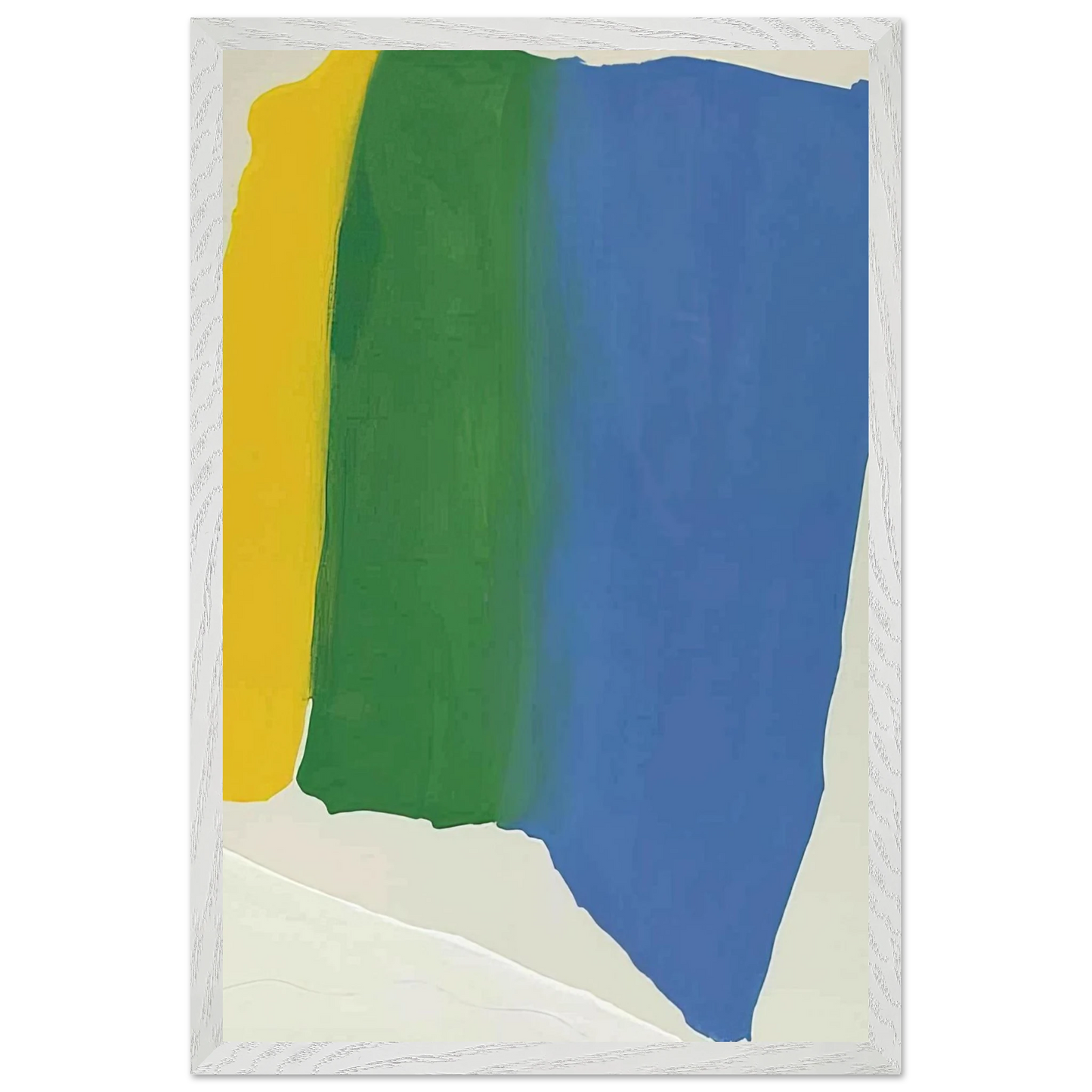 Helen Frankenthaler - Summer Insignia - 1969 Wall art - 45x60 cm / 18x24 inches - Premium Wooden Framed Poster With Fine Art Paper-canvas - White frame