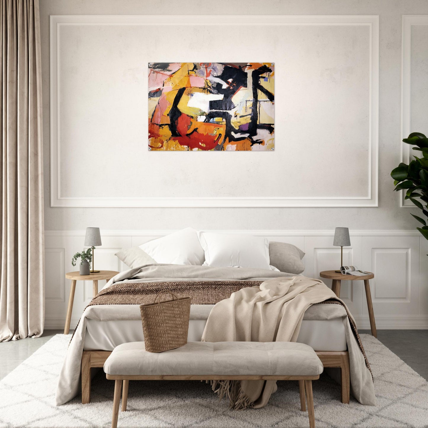 ABSTRACT FORCE HOMAGE TO FRANZ KLINE 1952 - Audrey Flack Acrylic Print - 70x100 cm / 28x40″ inches
