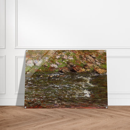 Torrent of the Petite Creuse at Fresselines - claude monet Acrylic Print - 70x100 cm / 28x40″ inches