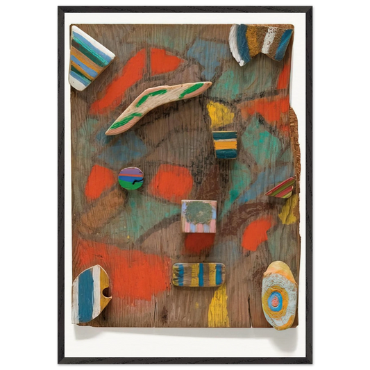 Untitled - 1978 N6 - Betty Parsons 70x100 cm / 28x40 inches Framed Art Print – Black Wooden Frame