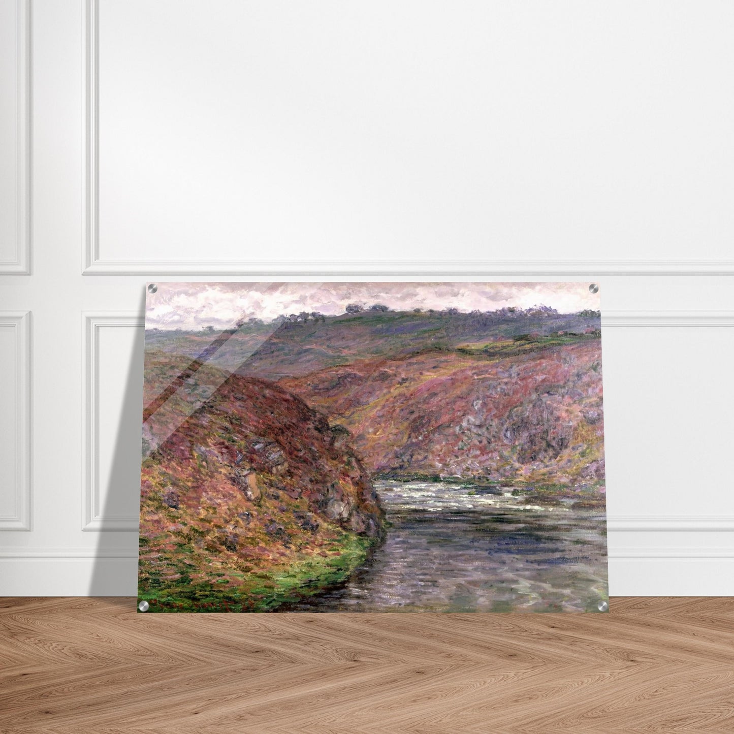 Valley of the Creuse Grey Day - claude monet Acrylic Print - 70x100 cm / 28x40″ inches