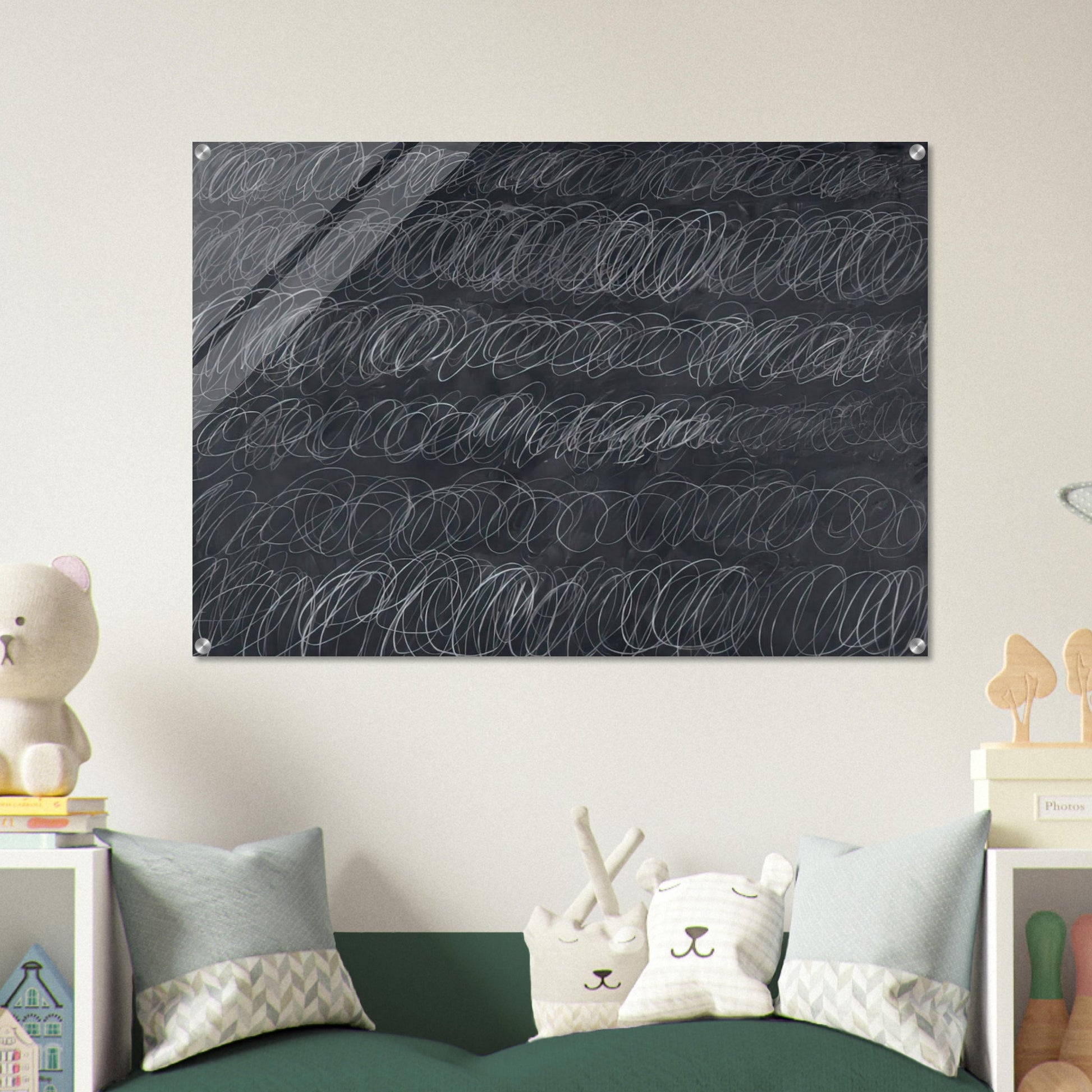 Cold Stream - Cy Twombly Acrylic Print - 70x100 cm / 28x40″ inches