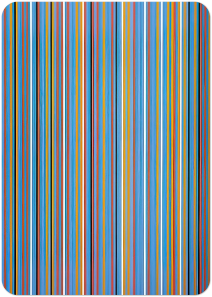 BIG BLUE 1982 By Bridget Riley Pack of 10 Post Cards | Bridget Riley Post Cards | A6 (10.5 x 14.8 cm) - 4.1 x 5.8 inches