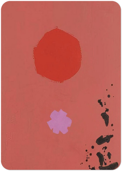 Orange and Lavender No. 72 - 1970 By Adolph Gottlieb Pack of 10 Post Cards | Adolph Gottlieb Post Cards | A6 (10.5 x 14.8 cm) - 4.1 x 5.8 inches