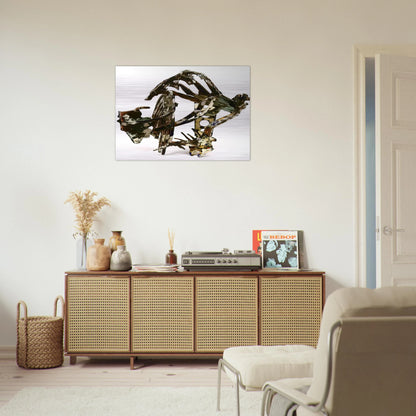 WAX WORKS IX 1987 - Nancy Graves Brushed Aluminum Print - 70x100 cm / 28x40 inches | Nancy Graves Aluminum Print | Nancy Graves Prints