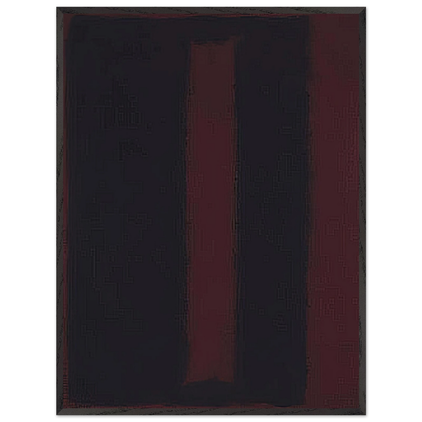 Mark Rothko - Black on Maroon - 1959 Wall Art - 30x40 cm / 12x16 inches - Premium Wooden Framed Poster With Fine Art Paper-canvas - White frame