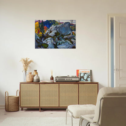 Autumn Batchewana - 1918 - Lawren Harris Brushed Aluminum Print - 70x100 cm / 28x40 inches | Lawren Harris Aluminum Print | Lawren Harris Prints