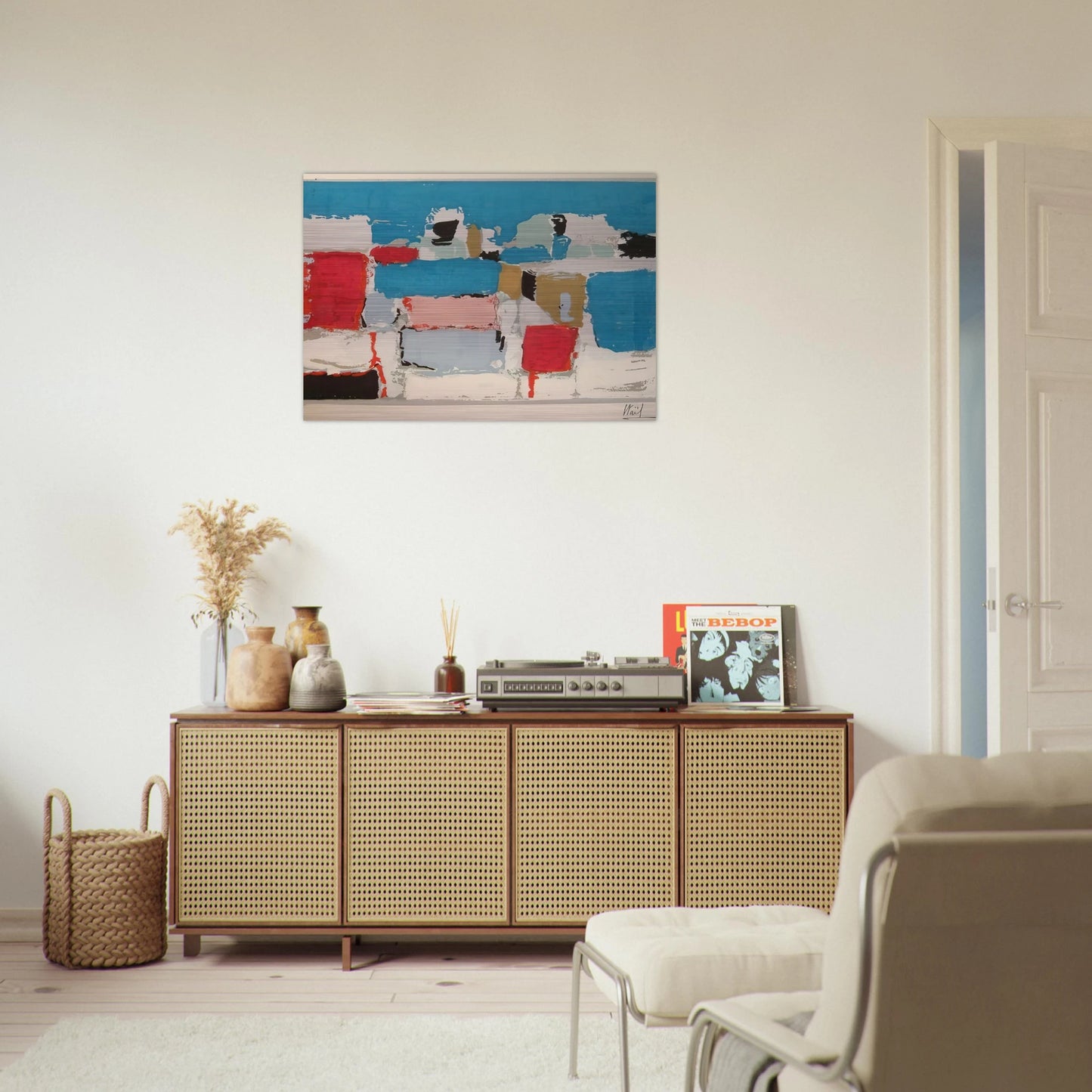 Méditerranée 01 - Art Informel - Nicolas de Stael Brushed Aluminum Print - 70x100 cm / 28x40 inches | Nicolas de Stael Aluminum Print | Nicolas de Stael Prints