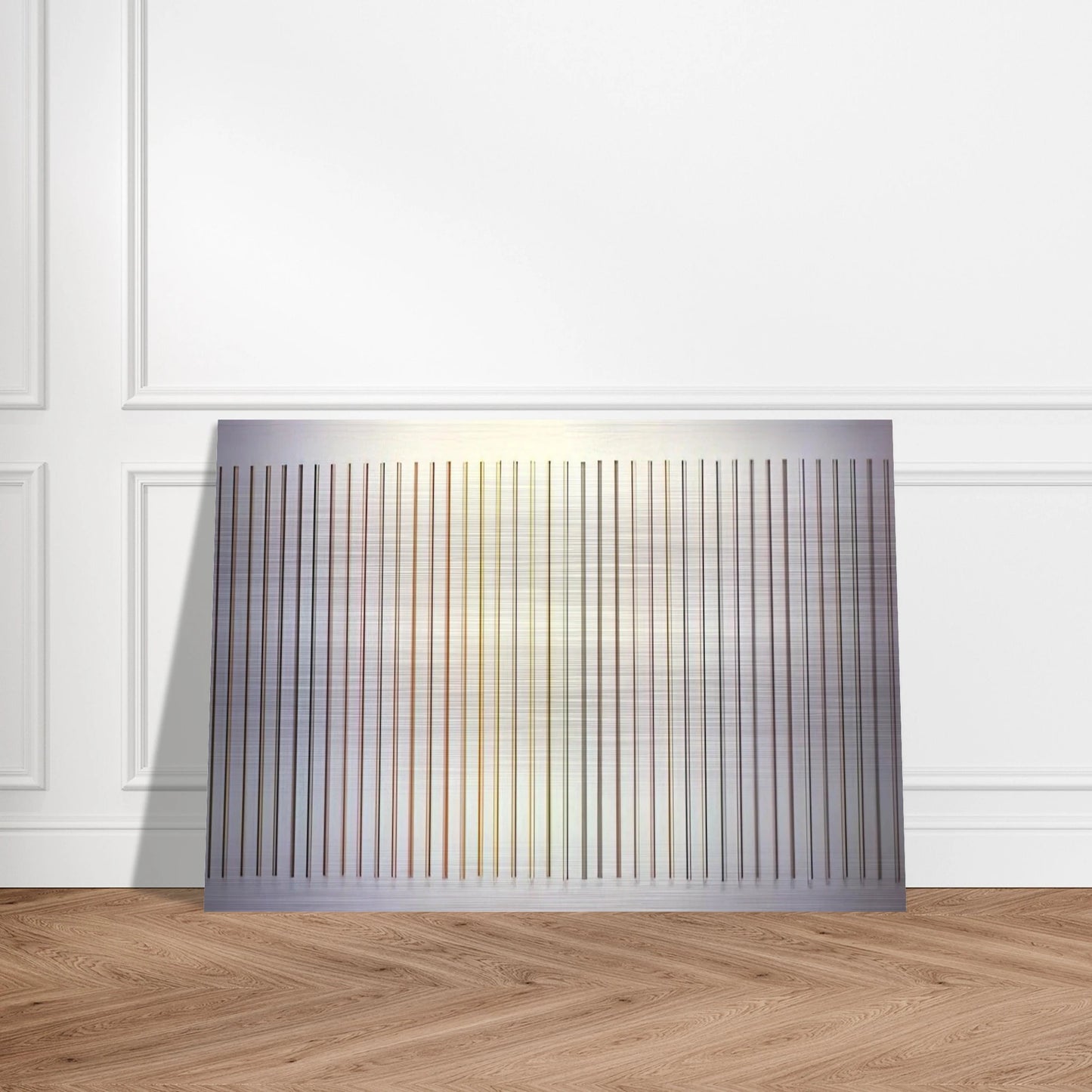 Color Needles - 1984 - Gene Davis Brushed Aluminum Print - 70x100 cm / 28x40 inches | Gene Davis Aluminum Print | Gene Davis Prints