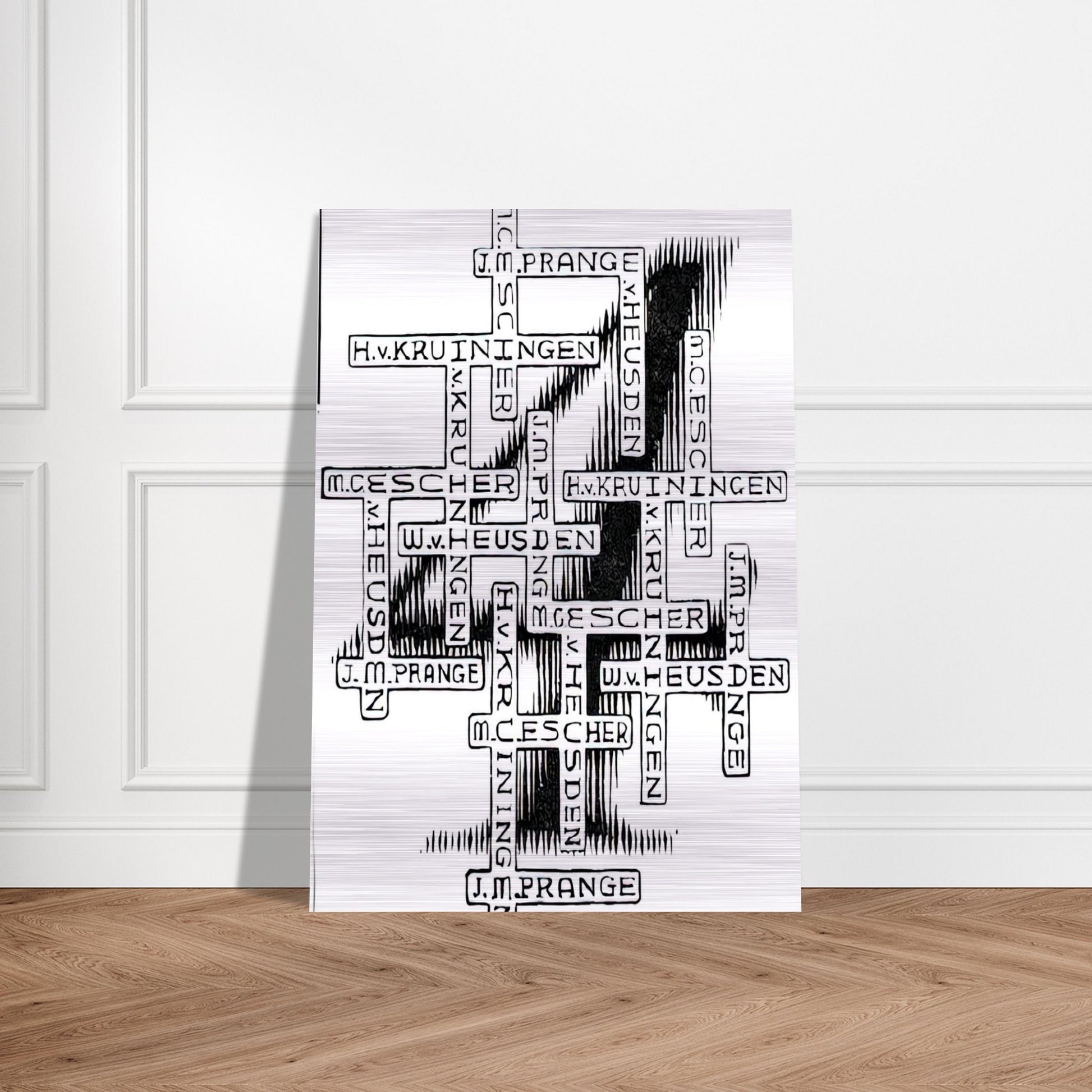 ESCHER (29) - MC Escher Brushed Aluminum Print - 70x100 cm / 28x40 inches | MC Escher Aluminum Print | MC Escher Prints
