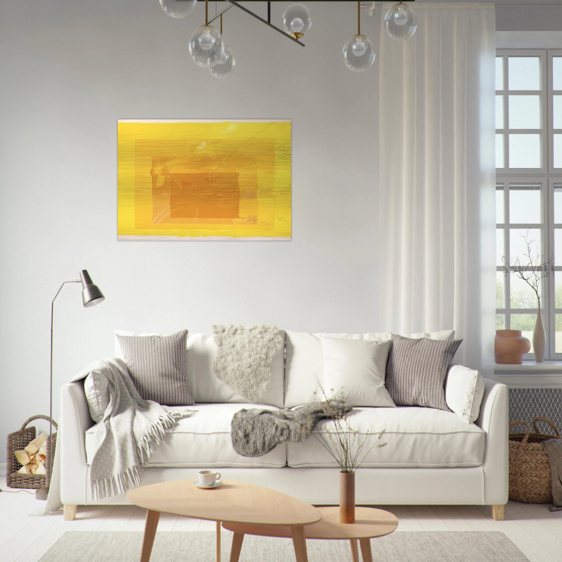 STUDY FOR HOMAGE TO THE SQUARE - Josef Albers Brushed Aluminum Print - 70x100 cm / 28x40 inches | Josef Albers Aluminum Print | Josef Albers Prints