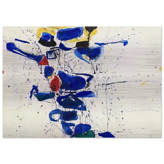 Untitled  SF59-531  - Sam Francis Brushed Aluminum Print - 70x100 cm / 28x40 inches | Sam Francis Aluminum Print | Sam Francis Prints