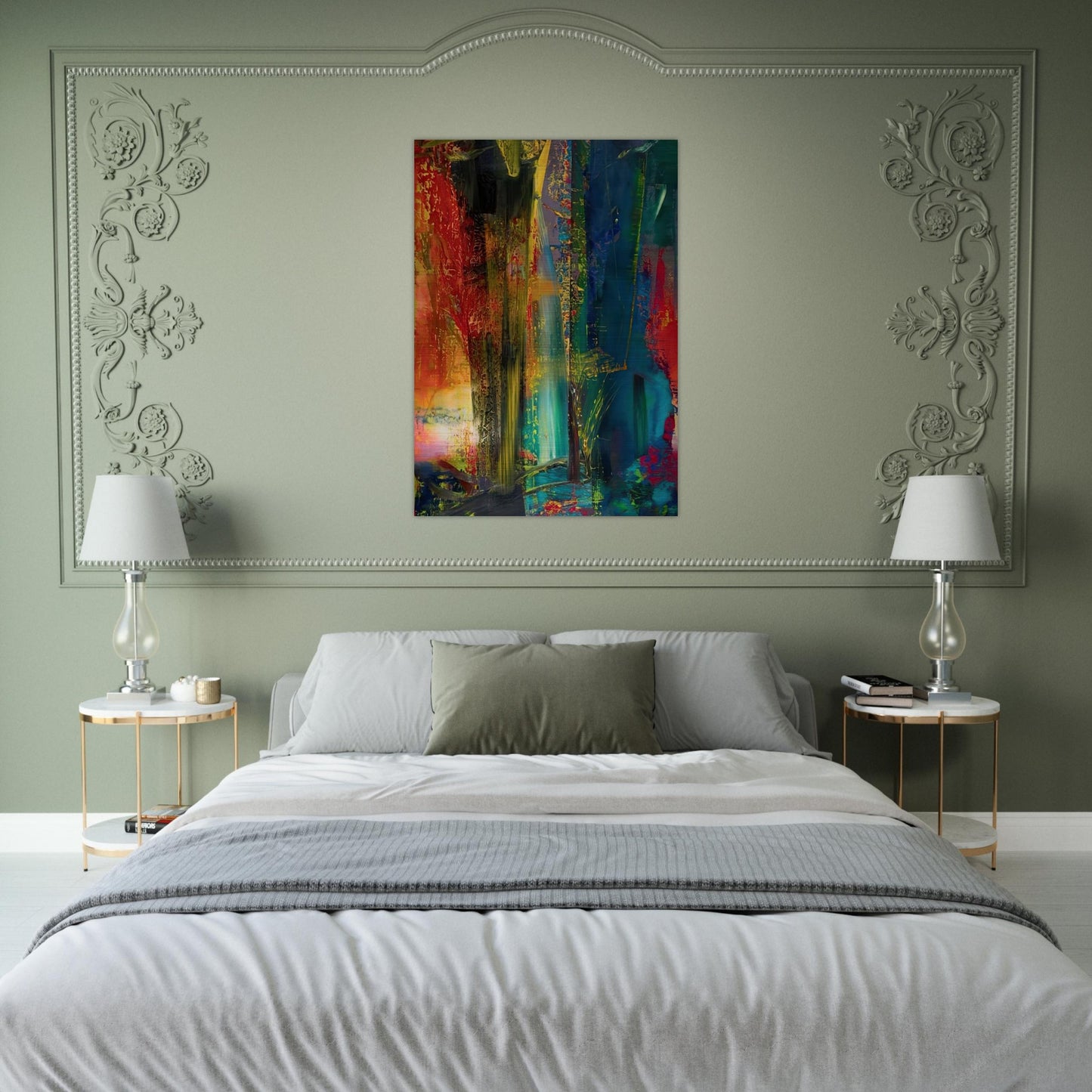 ABSTRACT PAINTING 599 1986 - Gerhard Richter Brushed Aluminum Print - 70x100 cm / 28x40 inches | Gerhard Richter Aluminum Print | Gerhard Richter Prints